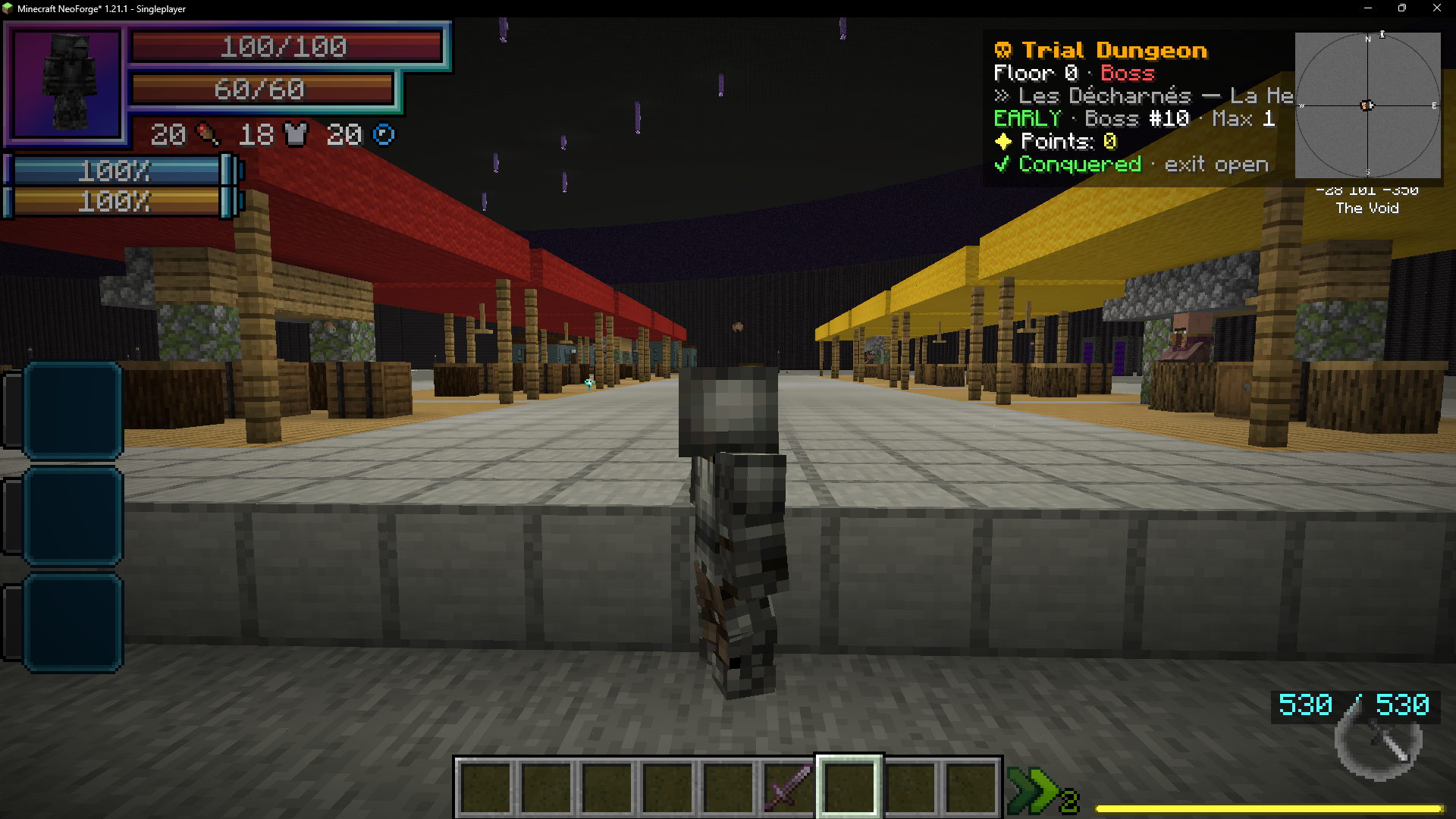 Marché de la cité du Trial Dungeon